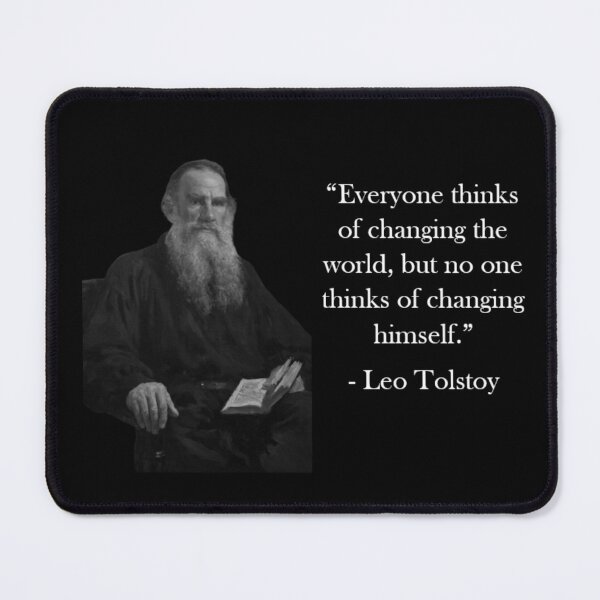 Item preview, Tolstoy Quote - Changing the World designed and sold by Reed-Inc.