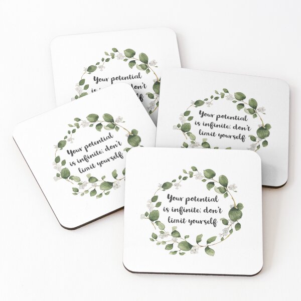 Item preview, Your potential is infinite: don't limit yourself | Inspirational quote designed and sold by Sjekkieboem.