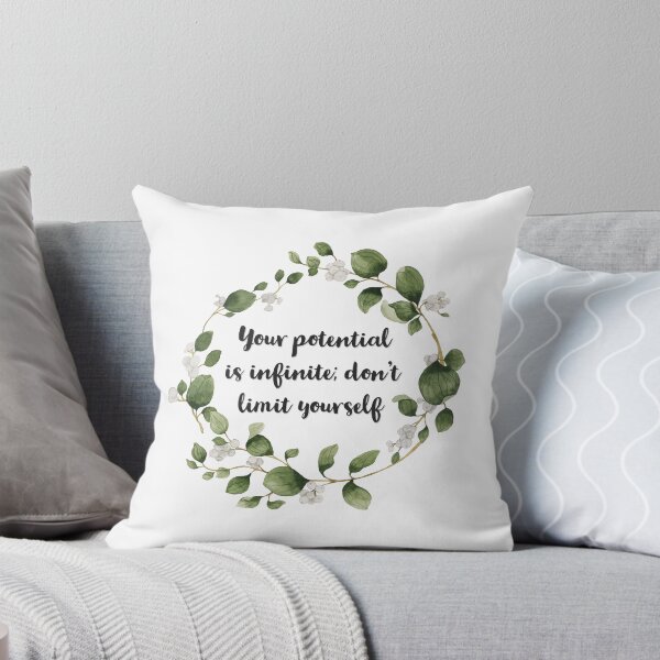 Item preview, Your potential is infinite: don't limit yourself | Inspirational quote designed and sold by Sjekkieboem.