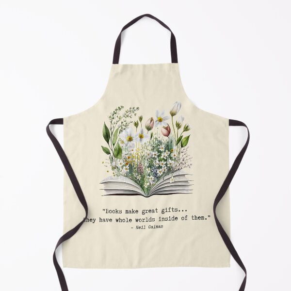 Item preview, Neil Gaiman Quote with Flowers Growing From Book designed and sold by AtelierAlison.