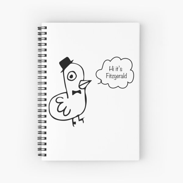 Fitzgerald Bird sketch Spiral Notebook