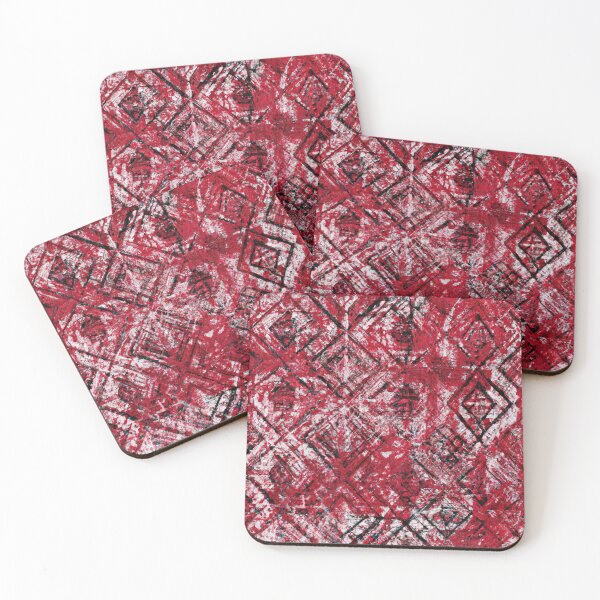 Item preview, Grunge Red Diamonds Pattern designed and sold by SamJanner.