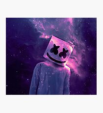 Marshmello Galaxy Purple Photographic Print