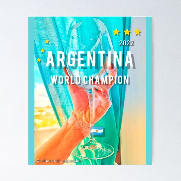 Item preview, Argentina World Champion - Self-portrait designed and sold by selfportrait-xp.