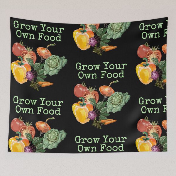 Item preview, Grow your Own Food Colorful Gardening Design designed and sold by EarthArtDesigns.