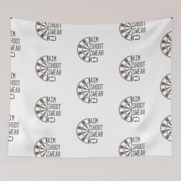 Item preview, Aim Shoot Swear Repeat - Darts Player Gift designed and sold by CourtOfApparel.