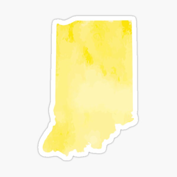 Item preview, Yellow Watercolor Indiana designed and sold by kevgib.
