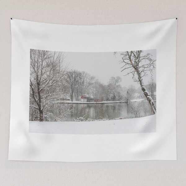 Item preview, Snowing on Lake Weamaconk designed and sold by AndyKazie.
