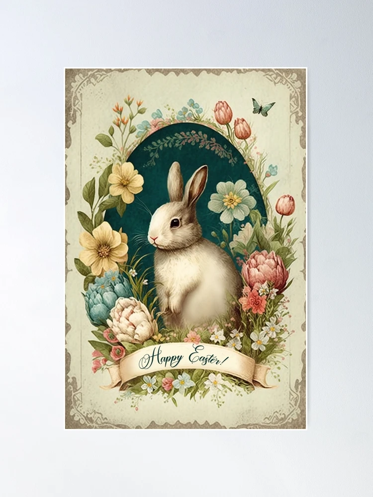 Vintage easter popular bunnys