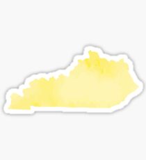 Gelbes Aquarell Kentucky Sticker