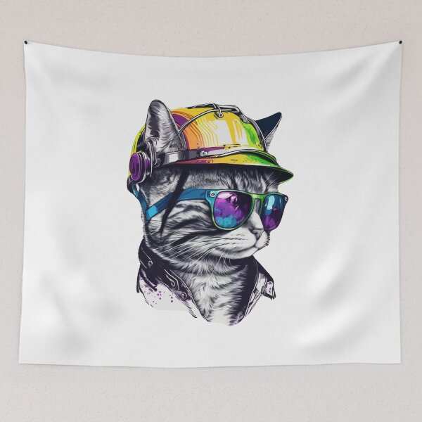 Item preview, Catswithhardhats cool cat worker designed and sold by Keni-shop.