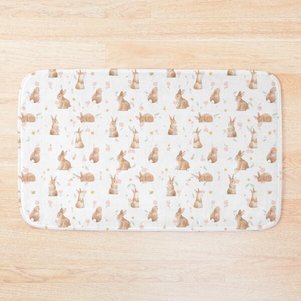 Item preview, Hoppy Cute Bunnies Easter Rabbit Seamless Pattern /  Happy Easter Day Bunny Rabits  designed and sold by haRexia.