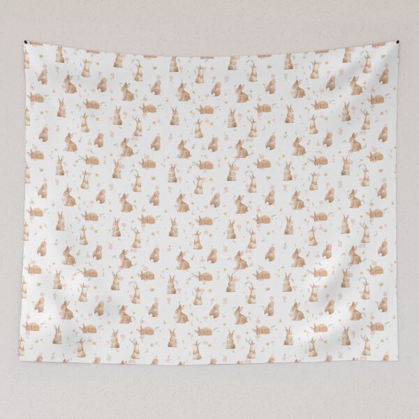 Item preview, Hoppy Cute Bunnies Easter Rabbit Seamless Pattern /  Happy Easter Day Bunny Rabits  designed and sold by haRexia.