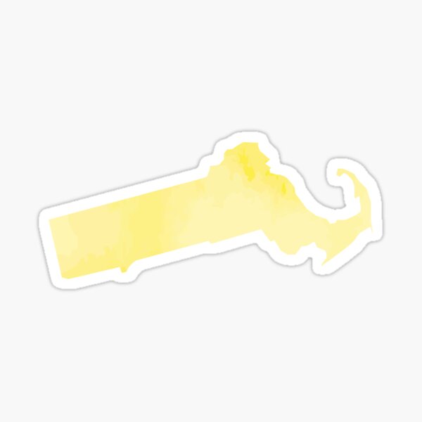 Item preview, Yellow Watercolor Massachusetts designed and sold by kevgib.