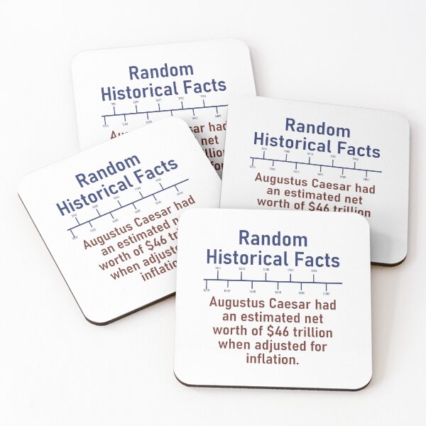 Item preview, Augustus Caesar Had An Estimated Worth  - History Fact designed and sold by CrankyOldDude.