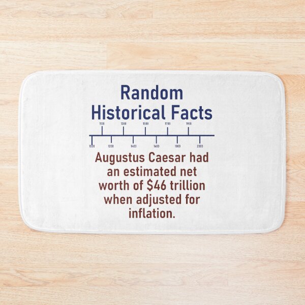 Item preview, Augustus Caesar Had An Estimated Worth  - History Fact designed and sold by CrankyOldDude.