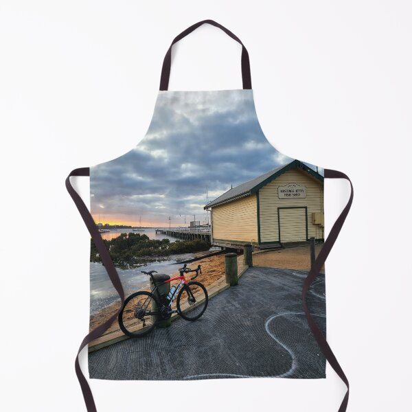 Item preview, Ocean Sunrise Hastings Waterfront Morning Trek Cycling  designed and sold by Michael Voyler.