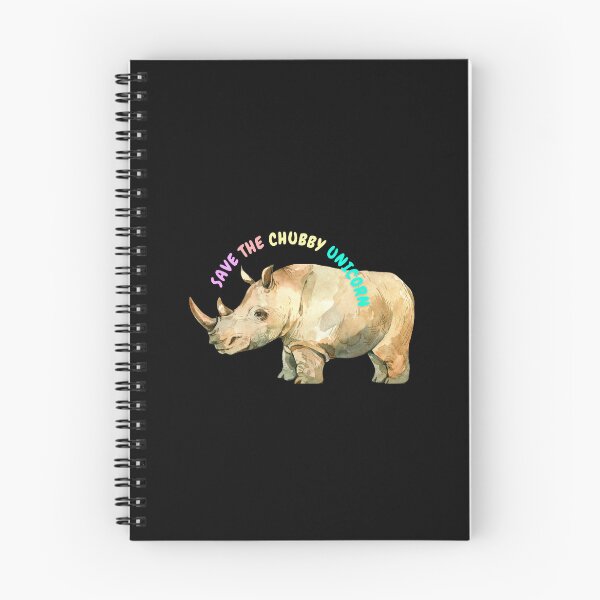 Item preview, Save the chubby unicorn - chubby rhino designed and sold by EarthAlly.