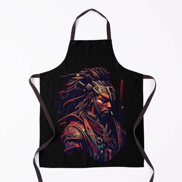 Item preview, Afrofuturism Samurai Warrior 03 designed and sold by SurrealeyeSEA.