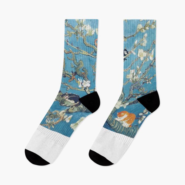 Item preview, Funny Cat in Almond Blossom by Van Gogh designed and sold by evermore-design.