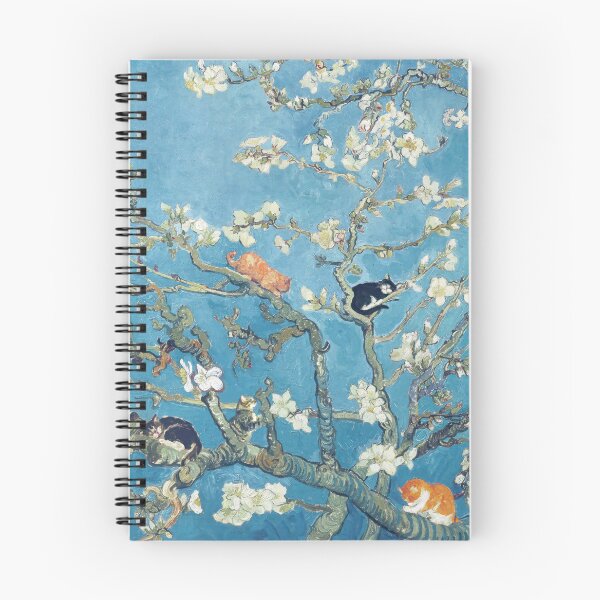 Item preview, Funny Cat in Almond Blossom by Van Gogh designed and sold by evermore-design.