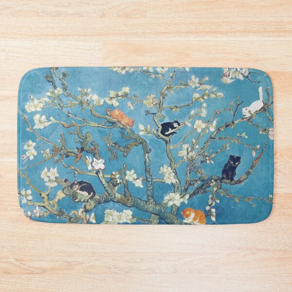 Item preview, Funny Cat in Almond Blossom by Van Gogh designed and sold by evermore-design.