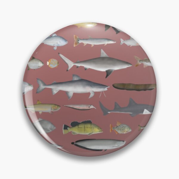 Item preview, Amazon River Basin Fish Group Sticker designed and sold by IrinaAlbers.