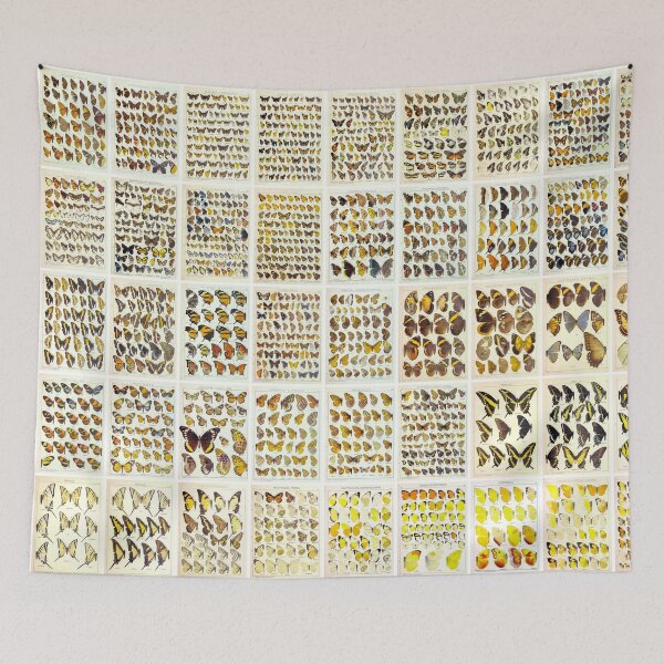Item preview, Vintage yellow butterfly Drawings or illustration Poster, Landscape designed and sold by Michael Dietrich.