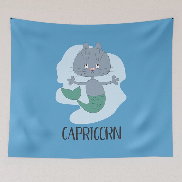 Item preview, Capricorn Funny Cat Zodiac  designed and sold by MugsAndDuds.
