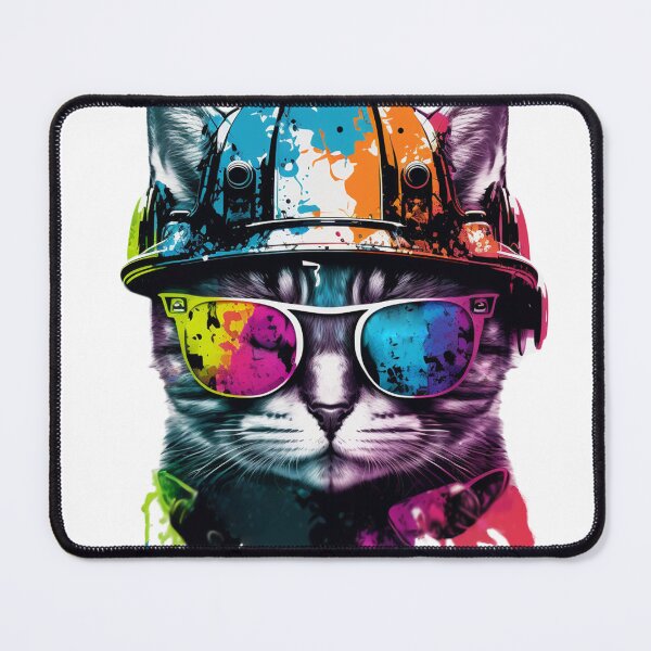 Item preview, Catswithhardhats cool cat worker designed and sold by Keni-shop.