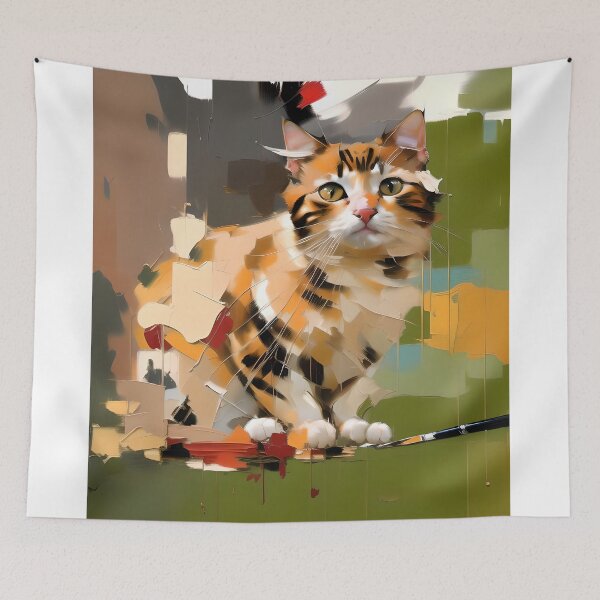 Item preview, A Furry Feline Masterpiece: My Beloved Cat designed and sold by KH-GardenEden.