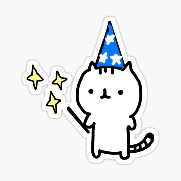 Wizard Cat Sticker