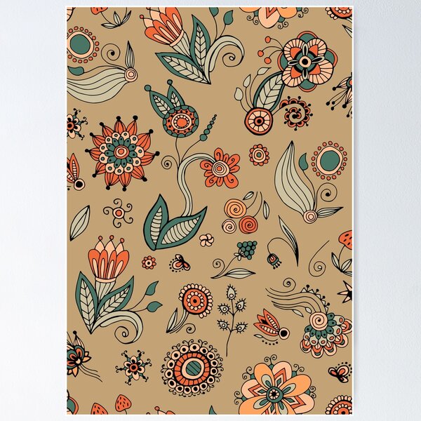 Aperçu de l'œuvre Motif floral ethnique créée et vendue par cherishinglove.