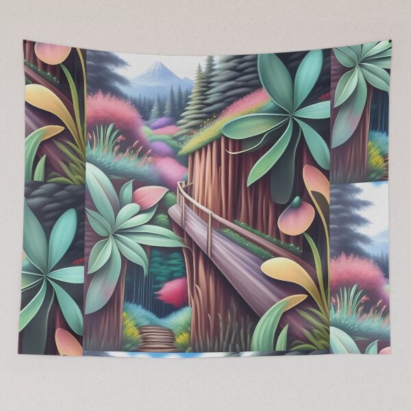 Item preview, Forest Flowers and Hut  designed and sold by CSJ7.