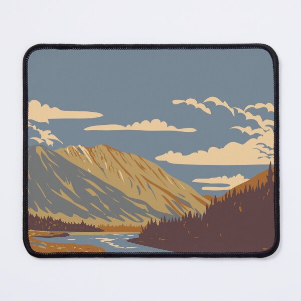 Item preview, Quill Creek in Kluane National Park and Reserve Yukon Canada WPA Poster Art designed and sold by patrimonio.