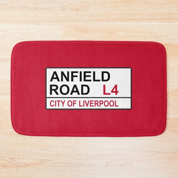 Item preview, Liverpool Anfield Road Football Street Sign designed and sold by DelfDesign.