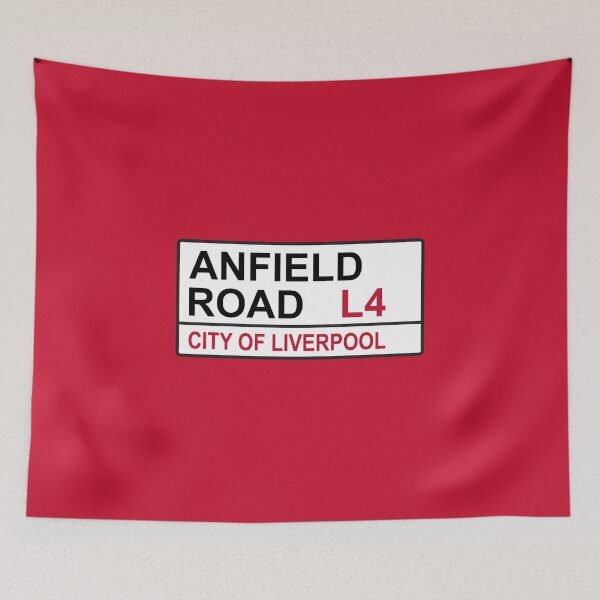 Item preview, Liverpool Anfield Road Football Street Sign designed and sold by DelfDesign.