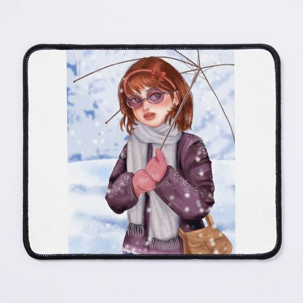 Item preview, Umbrella girl in snowy day designed and sold by sarashzt.
