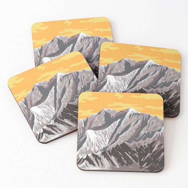 Item preview, Mount Logan within Kluane National Park and Reserve Yukon Canada WPA Poster Art designed and sold by patrimonio.