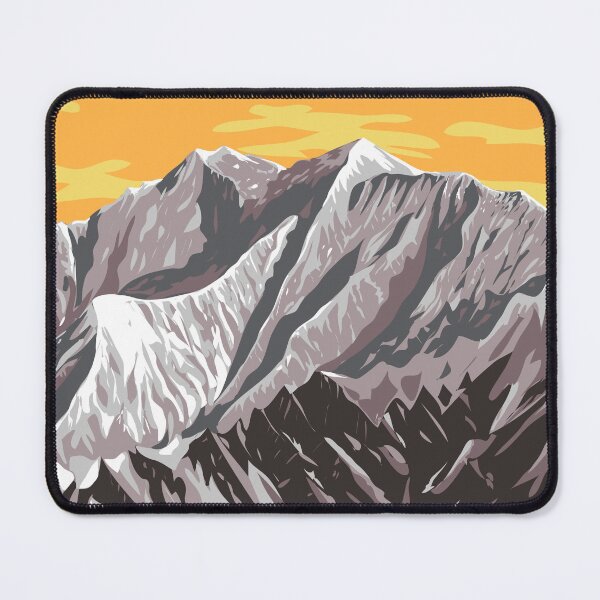 Item preview, Mount Logan within Kluane National Park and Reserve Yukon Canada WPA Poster Art designed and sold by patrimonio.