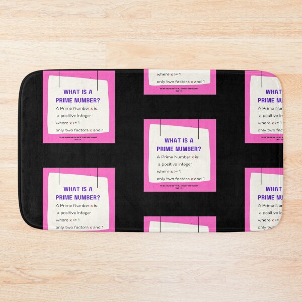 Item preview, What is a Prime Number? - Pink designed and sold by 743Designs.
