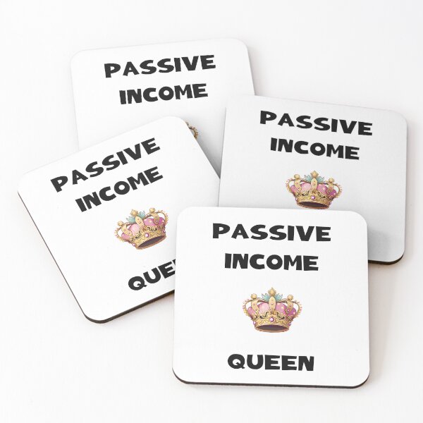 Item preview, Passive Income Queen Black Text designed and sold by CGSGraphics.