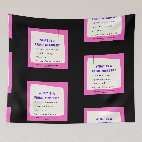Item preview, What is a Prime Number? - Pink designed and sold by 743Designs.