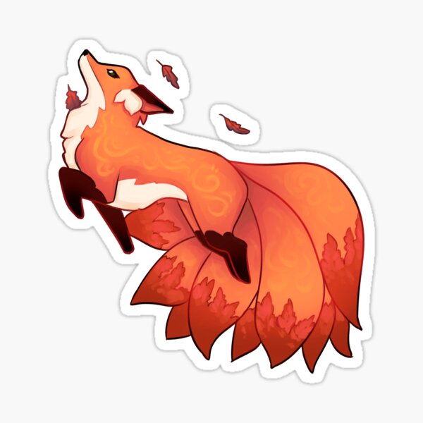 Red Fox Therian Kiss-Cut Vinyl Sticker – Milae