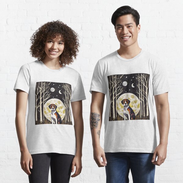 Beagle at Night Moons Essential T-Shirt