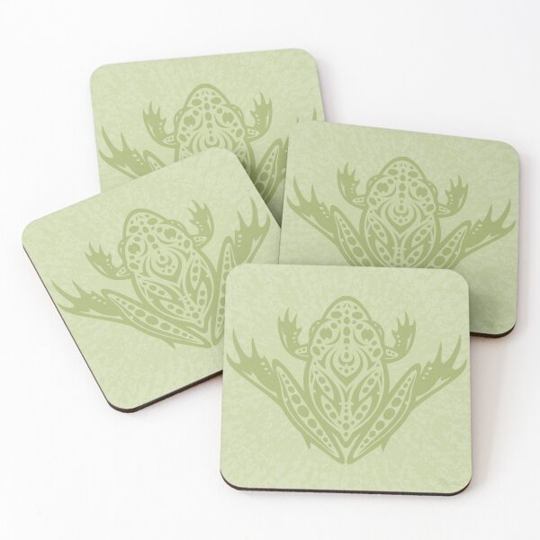 Item preview, Tribal Leopard Frog - Green designed and sold by fizzgig.