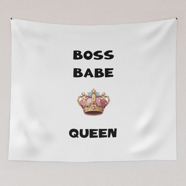 Item preview, Boss Babe Queen Black Text designed and sold by CGSGraphics.