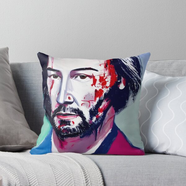 Item preview, A painting of "K38nu R3v33s" x "Fr8nc1s B8c0n" designed and sold by andewarhol.