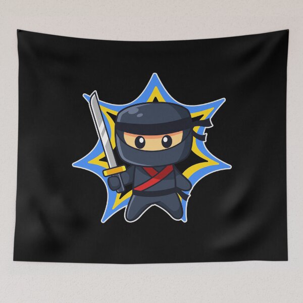 Item preview, Funny Cartoon Ninja Boy designed and sold by AEROSPACE-IND.