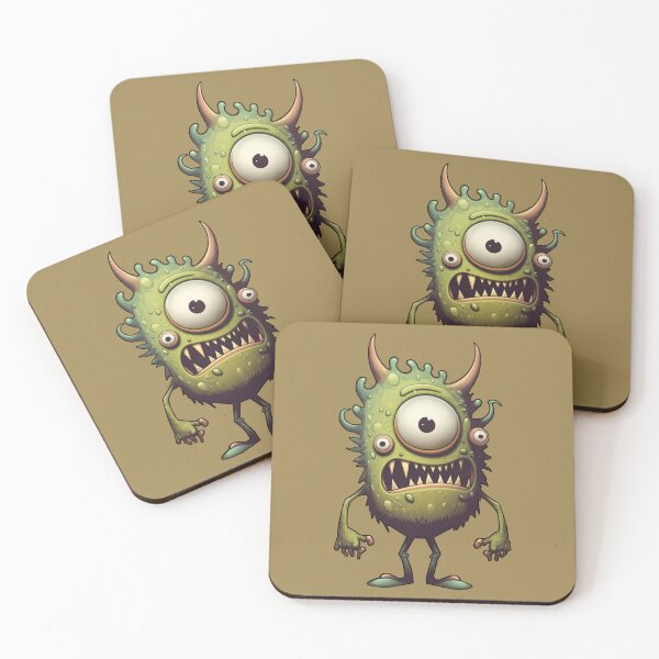 Item preview, Three-Eyed Green Funny Little Guy Monster designed and sold by RailoImage.